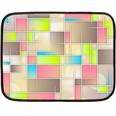 Background Abstract Grid Fleece Blanket (Mini)