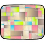 Background Abstract Grid Fleece Blanket (Mini) 35 x27  Blanket