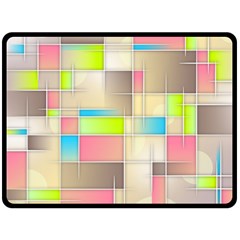 Background Abstract Grid Fleece Blanket (Large) 