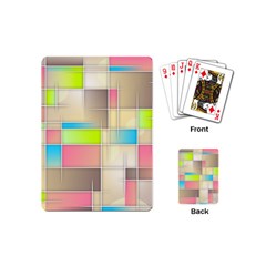 Background Abstract Grid Playing Cards (Mini) 