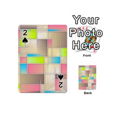 Background Abstract Grid Playing Cards 54 (Mini) 