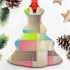 Background Abstract Grid Ornament (Christmas Tree) 