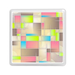 Background Abstract Grid Memory Card Reader (Square) 