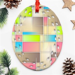 Background Abstract Grid Ornament (Oval Filigree)