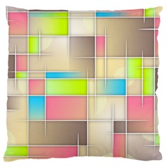 Background Abstract Grid Large Cushion Case (one Side) by Nexatart