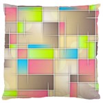 Background Abstract Grid Large Cushion Case (One Side) Front