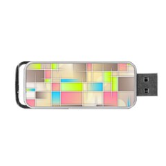 Background Abstract Grid Portable USB Flash (Two Sides)