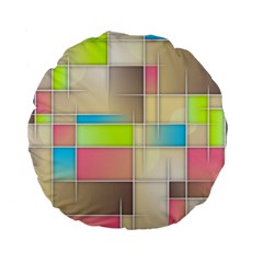 Background Abstract Grid Standard 15  Premium Round Cushions