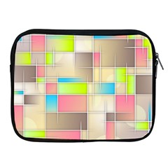 Background Abstract Grid Apple iPad 2/3/4 Zipper Cases