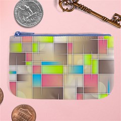 Background Abstract Grid Large Coin Purse by Nexatart