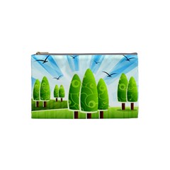 Landscape Nature Background Cosmetic Bag (small)  by Nexatart