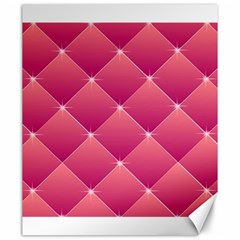 Pink Background Geometric Design Canvas 20  X 24   by Nexatart