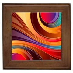 Abstract Colorful Background Wavy Framed Tiles