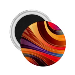 Abstract Colorful Background Wavy 2.25  Magnets