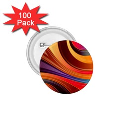 Abstract Colorful Background Wavy 1.75  Buttons (100 pack) 