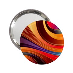 Abstract Colorful Background Wavy 2.25  Handbag Mirrors