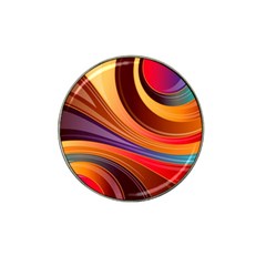 Abstract Colorful Background Wavy Hat Clip Ball Marker by Nexatart