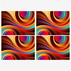 Abstract Colorful Background Wavy Belt Buckles by Nexatart