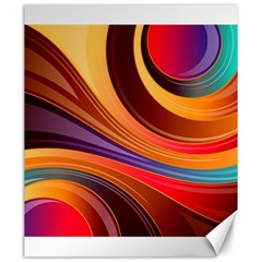 Abstract Colorful Background Wavy Canvas 20  x 24  