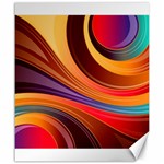 Abstract Colorful Background Wavy Canvas 20  x 24   19.57 x23.15  Canvas - 1