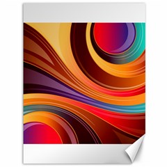 Abstract Colorful Background Wavy Canvas 36  X 48   by Nexatart