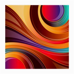 Abstract Colorful Background Wavy Medium Glasses Cloth