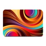 Abstract Colorful Background Wavy Plate Mats 18 x12  Plate Mat