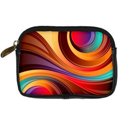 Abstract Colorful Background Wavy Digital Camera Cases