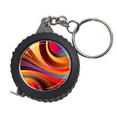 Abstract Colorful Background Wavy Measuring Tape