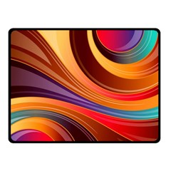 Abstract Colorful Background Wavy Fleece Blanket (Small)