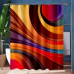 Abstract Colorful Background Wavy Shower Curtain 60  x 72  (Medium)  60 x72  Curtain