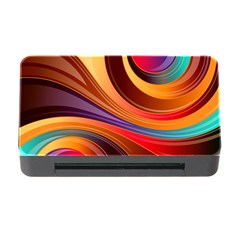 Abstract Colorful Background Wavy Memory Card Reader with CF