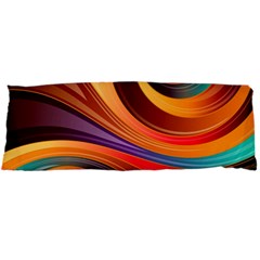 Abstract Colorful Background Wavy Body Pillow Case Dakimakura (Two Sides)