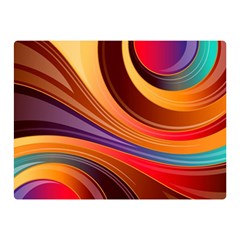 Abstract Colorful Background Wavy Double Sided Flano Blanket (Mini) 