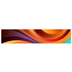 Abstract Colorful Background Wavy Small Flano Scarf