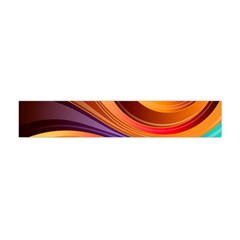 Abstract Colorful Background Wavy Flano Scarf (Mini)