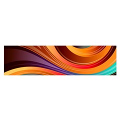 Abstract Colorful Background Wavy Satin Scarf (Oblong)