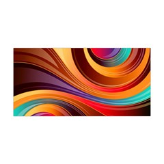 Abstract Colorful Background Wavy Yoga Headband