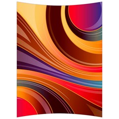 Abstract Colorful Background Wavy Back Support Cushion