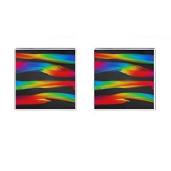 Colorful Background Cufflinks (square) by Nexatart