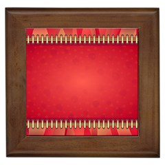 Background Red Abstract Framed Tiles