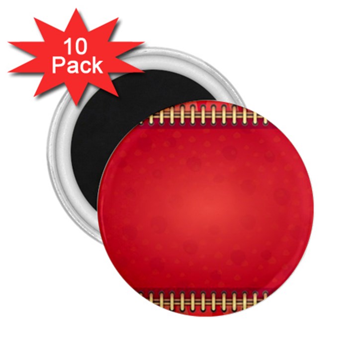 Background Red Abstract 2.25  Magnets (10 pack) 