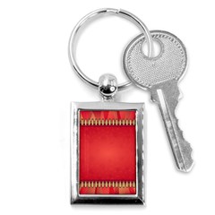 Background Red Abstract Key Chains (Rectangle) 