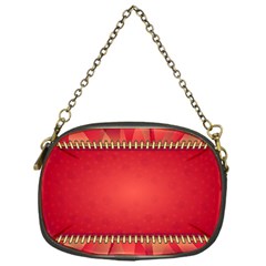 Background Red Abstract Chain Purses (One Side) 