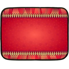 Background Red Abstract Double Sided Fleece Blanket (Mini) 