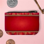 Background Red Abstract Mini Coin Purses Back