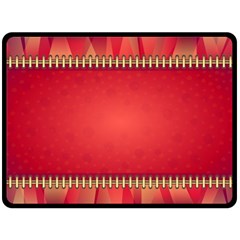 Background Red Abstract Fleece Blanket (Large) 