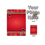 Background Red Abstract Playing Cards 54 (Mini)  Front - Spade2