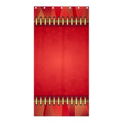 Background Red Abstract Shower Curtain 36  x 72  (Stall) 