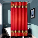 Background Red Abstract Shower Curtain 36  x 72  (Stall)  Curtain(36 X72 ) - 33.26 x66.24  Curtain(36 X72 )